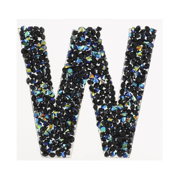 Recollections Black AB Letter Bling Sticker, 12 Pack