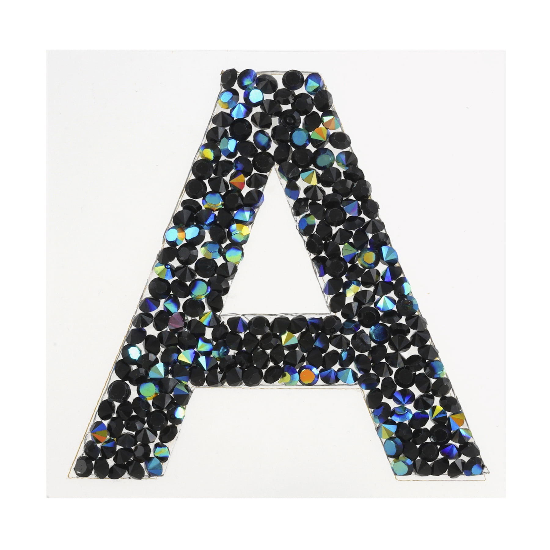 Recollections Black AB Letter Bling Sticker, 12 Pack