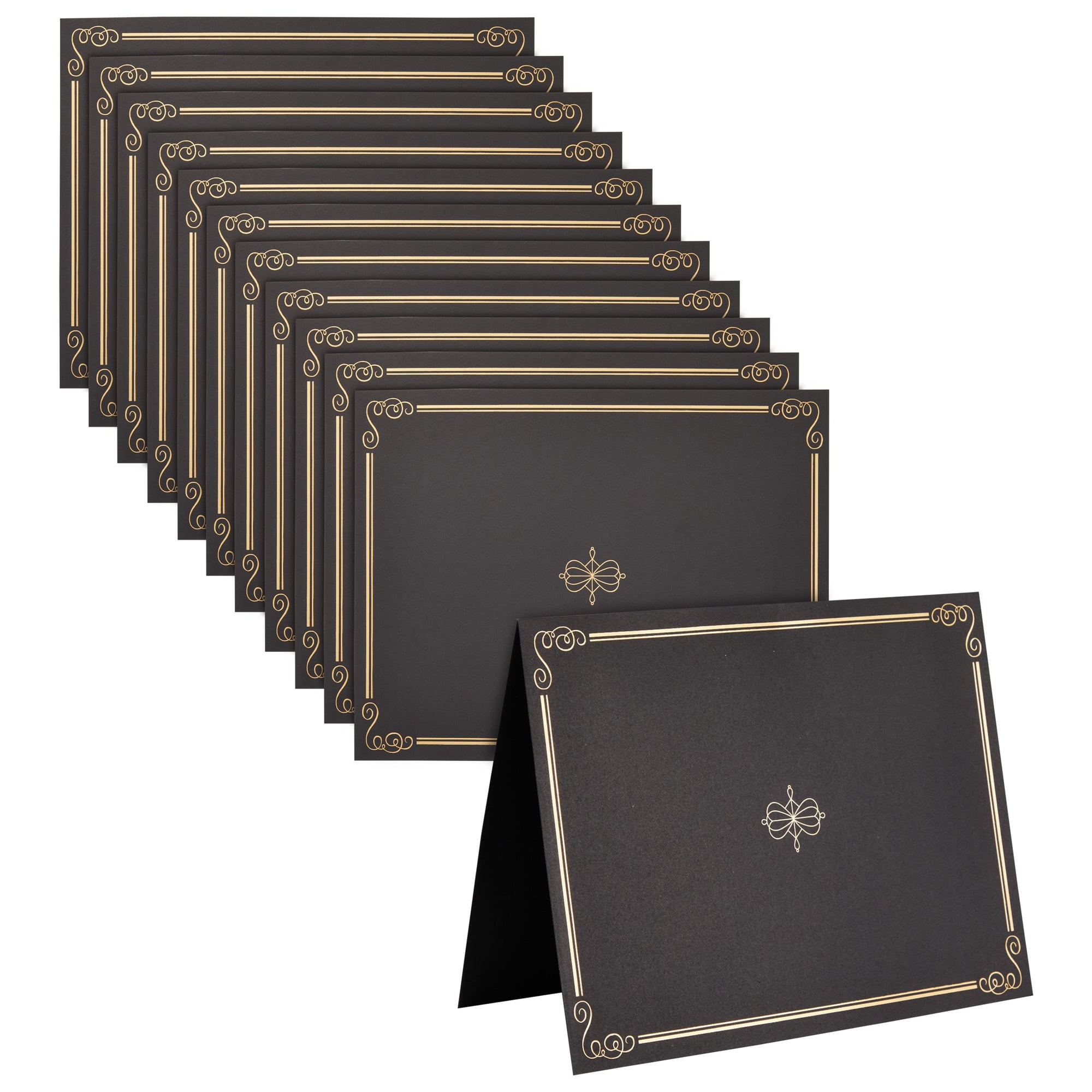 24 Certificate Holders and 24 Certificate 8.5 x 11 Letter-Size Papers,  Certificate Kit for Graduation Diplomas, Accomplishment Awards, Employee  Appreciation (11.3x8.8 In)