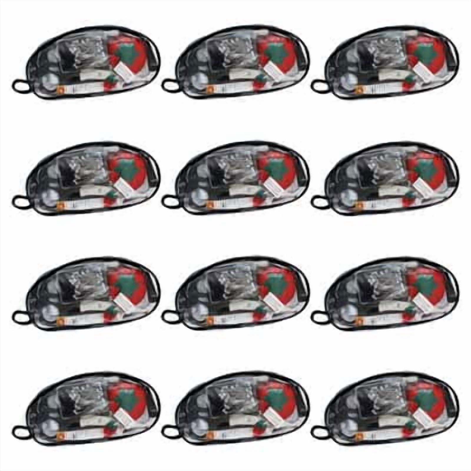 Black Deluxe Sewing Kit in Vinyl Zipper Pouch, 12 Pack