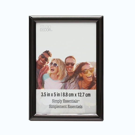 12 Pack: Black Metal 3.5" x 5" Frame - Simply Essentials by Studio Decor