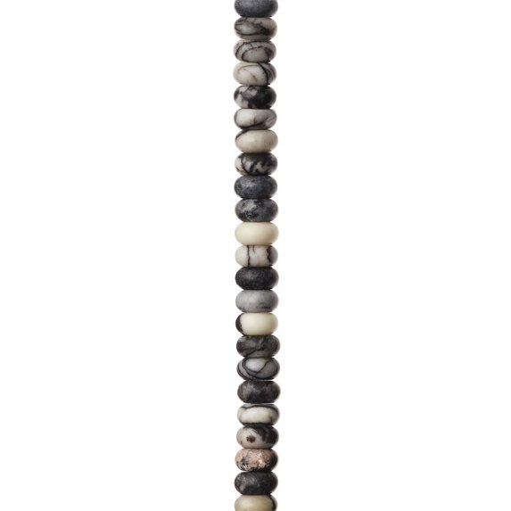 Bead Landing Black Network Rondelle Beads, 6mm, 12 Pack