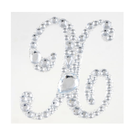 Recollections Bling Alphabet Letter Sticker, 12 Pack