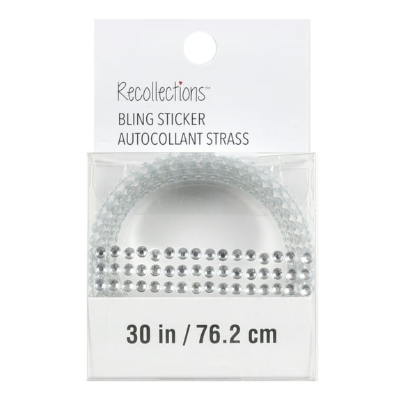 Recollections Bling on a Roll Clear Rhinestone Adhesives, 12 Pack