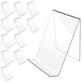 thumbnail image 1 of 12 Pack Acrylic Book Stand, Clear Book Display Easel, Acrylic Book Stand Holder for Displaying Comic Books, Albums,12 x Bracket,Transparent, 1 of 7