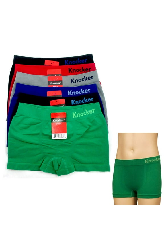 12 Pack Boy Seamless Solid Boxer Briefs Kids Spandex Underwear Soft Active New L
