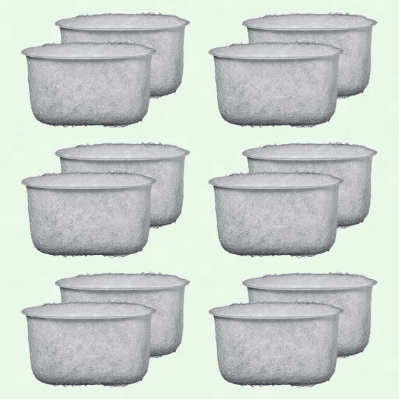 12 Pack Braun Coffee maker Replacement Charcoal Water Filter BRSC004 for BrewSense Drip KF7175, KF6050