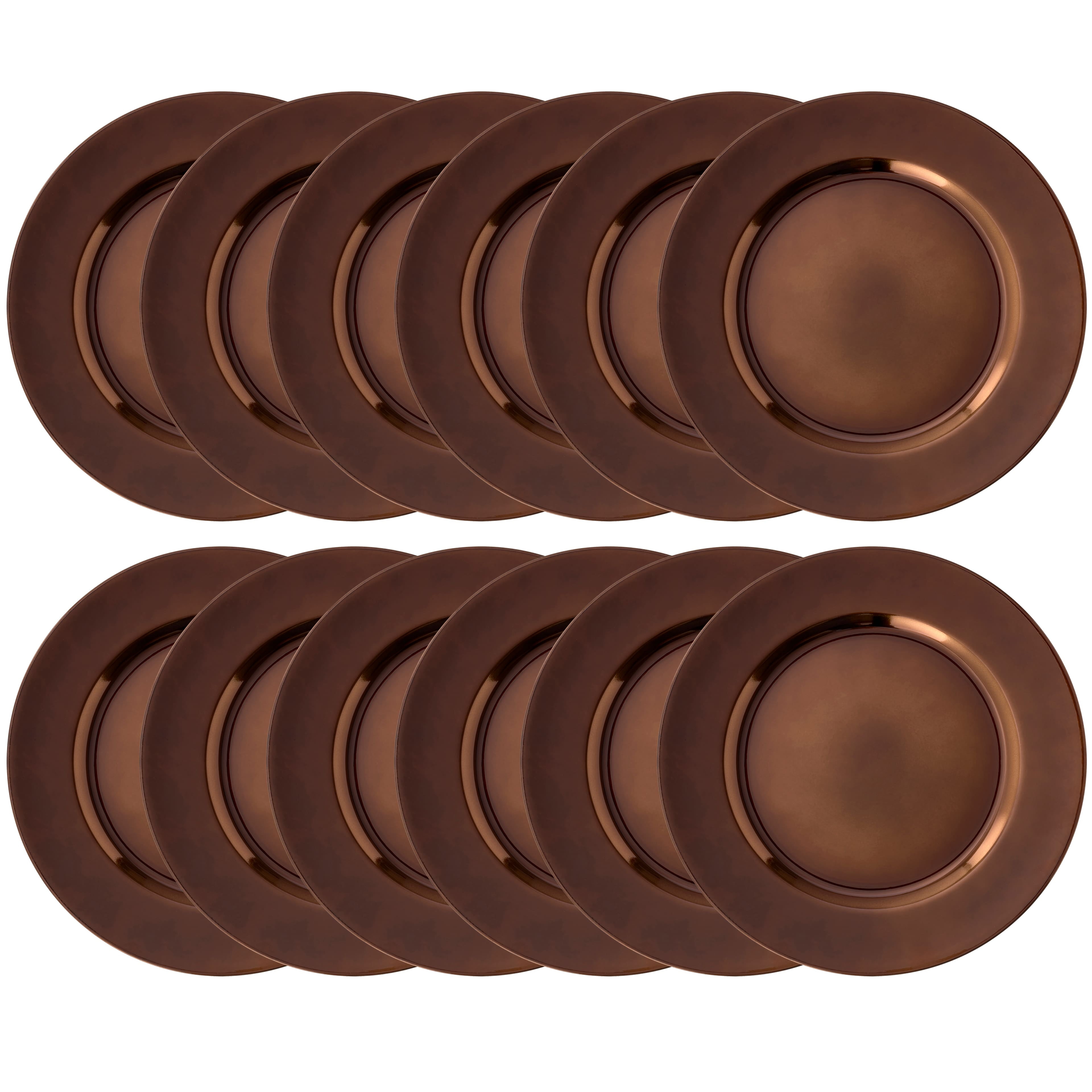 12 Pack Brown Charger Plate by Celebrate It™