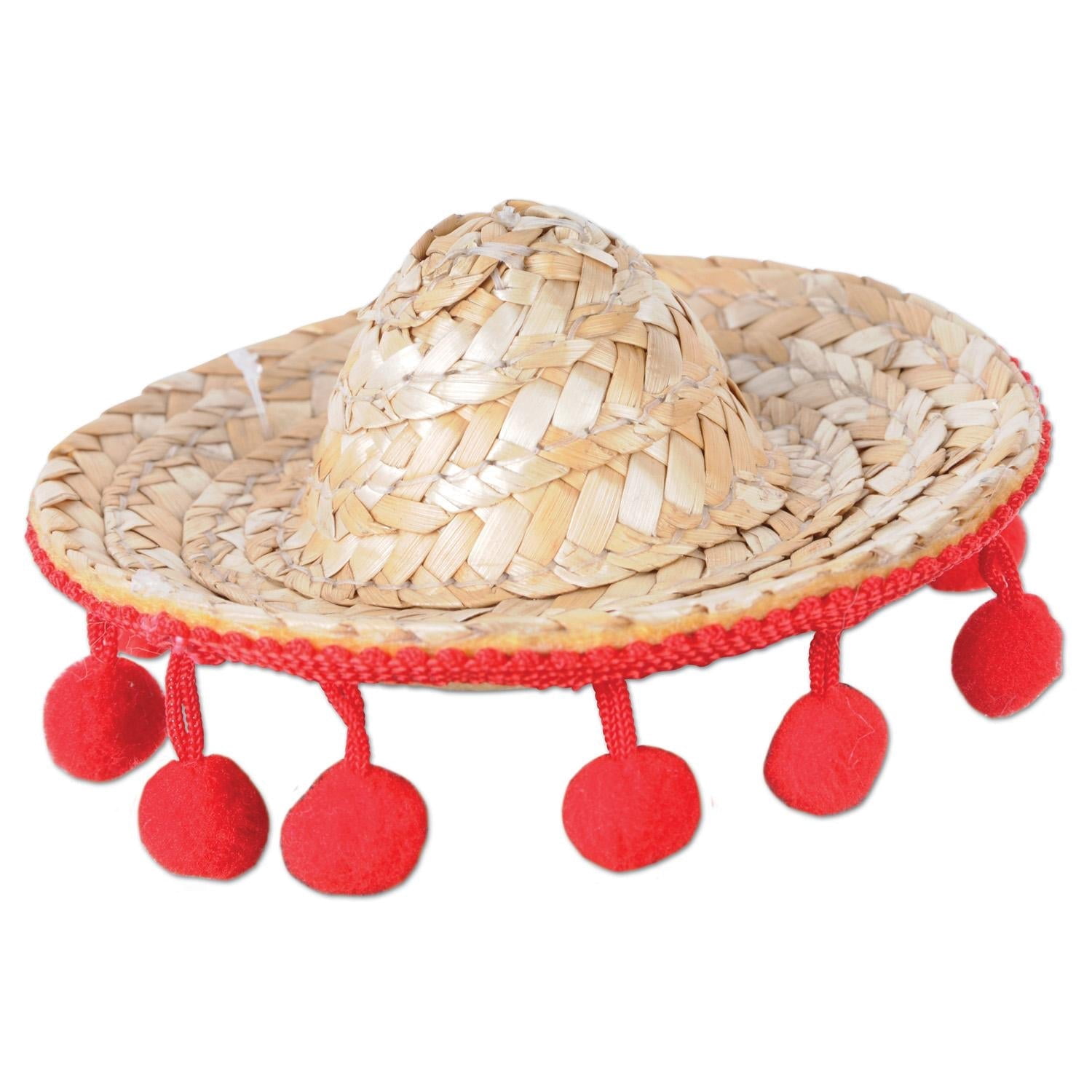 12 Pack Bulk Fiesta Sombrero Hair Clip