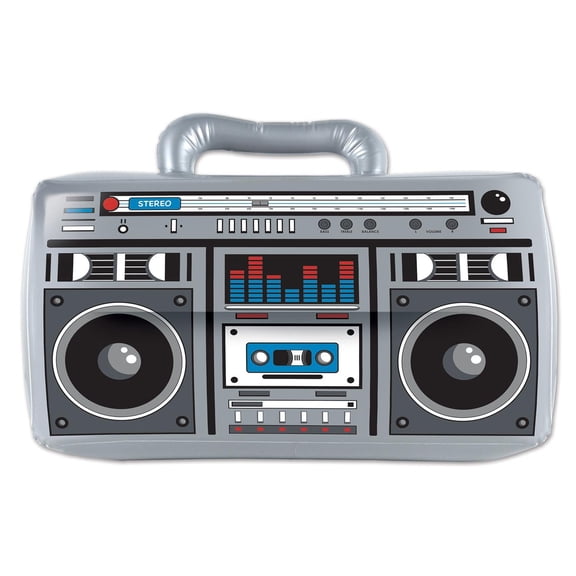 12 Pack Bulk Inflatable Boom Box Party Decoration