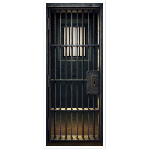 12 Pack Bulk Jail Cell Door Cover All-Weather Western Halloween Decor
