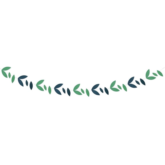 12 Pack Bulk Luau Party Green Leaves Garland