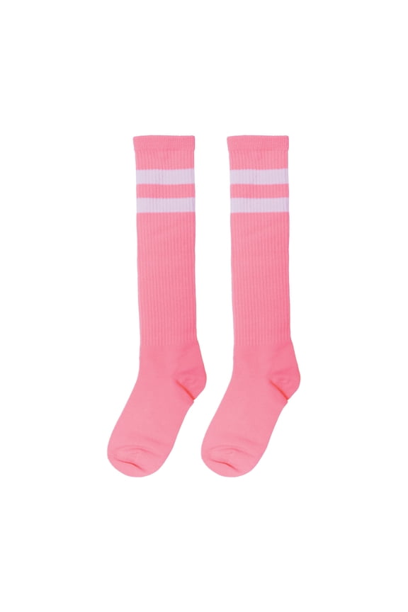 12 Pack Bulk Pink Knee Socks Spirit & School Pride Accessory