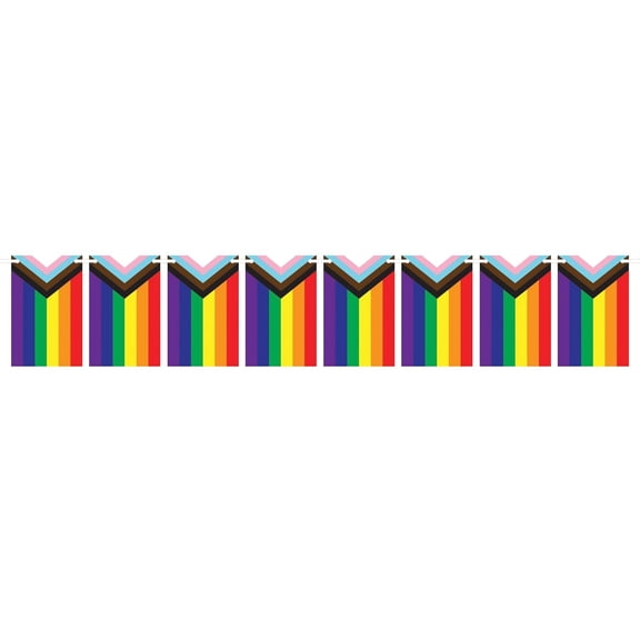 12 Pack Bulk Pride Flag Pennant Party Streamer