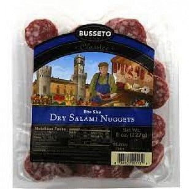 (12 Pack)Busseto Dry Salami Fennel Nuggets, 8 Oz