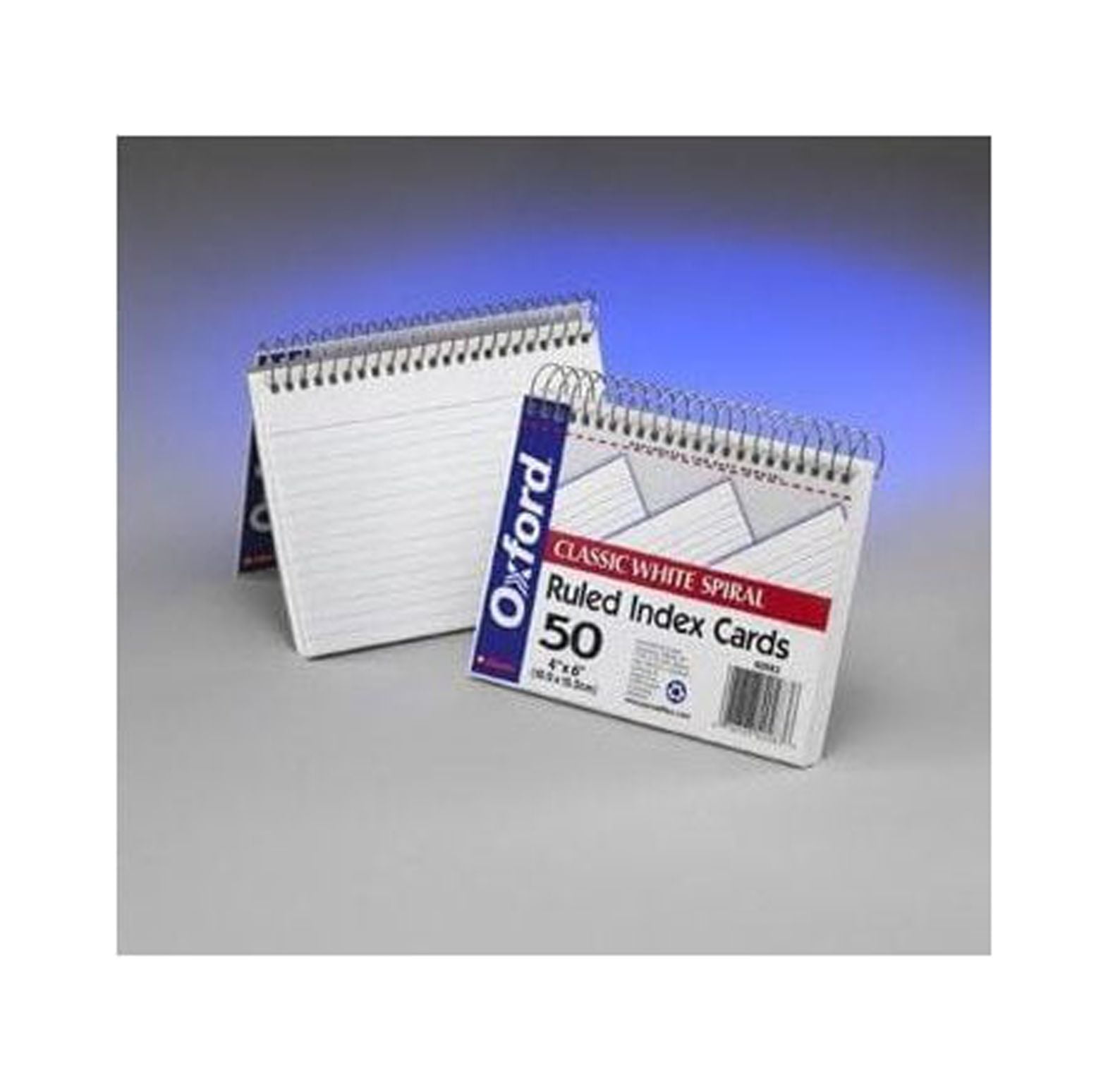 12 Pack CYQUIO SPIRAL INDEX CARDS 4X6 WHITE