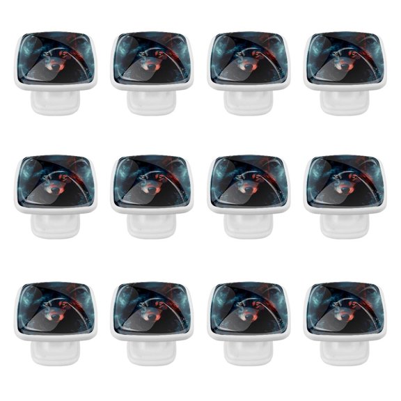 12 Pack Cabinet Knobs Square Knobs Wolf Drawers Cabinet Hardware Kitchen