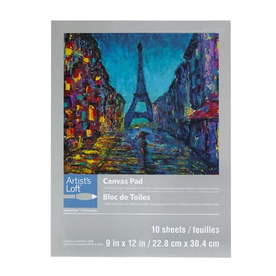 12 Pack: Canvas Pad by Artist's Loft Necessities - 9" x 12"