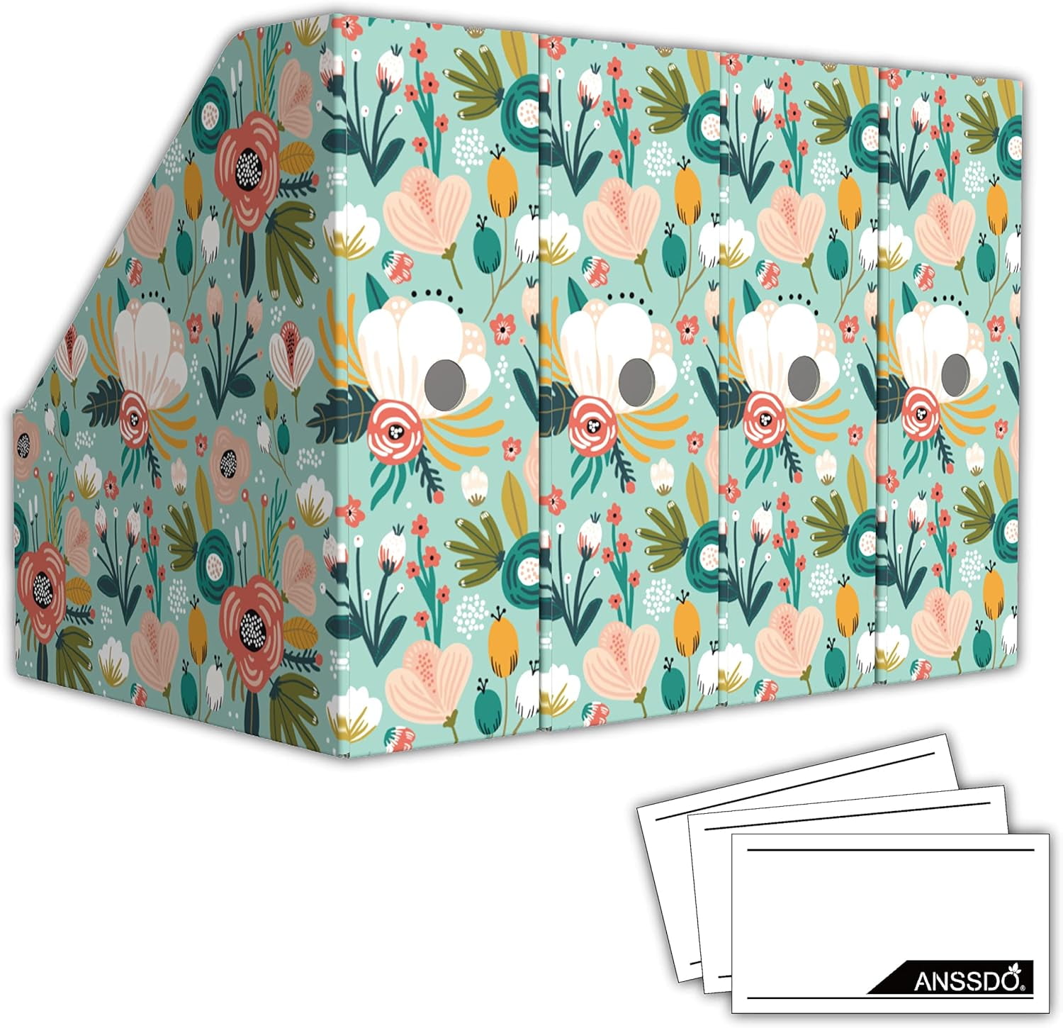 12 Pack Cardboard Magazine Holder - Premium Magazine File Organizer ...