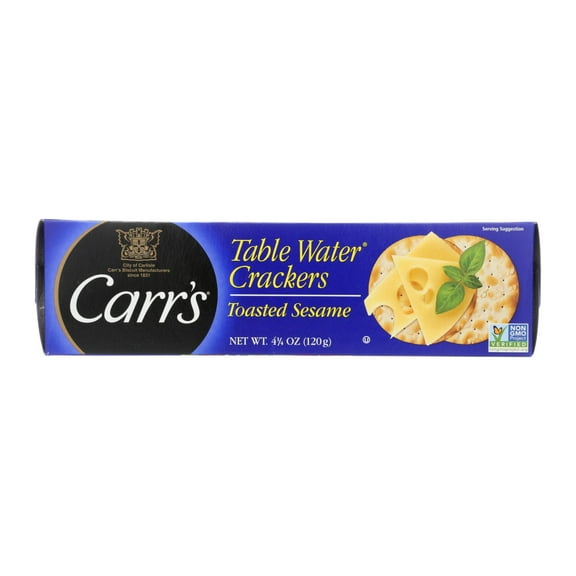 (12 Pack) Carr's Kosher Original Table Water Crackers, 4.25 Oz