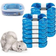 12 Pack Cat Litter Refills Bags,Litter Refills Compatible with genie bag refills Cartridge,Cat Litter Refills Scented Bag Compatible with Your Standard and Plus Genie Litter Refill Cartridge,Bule