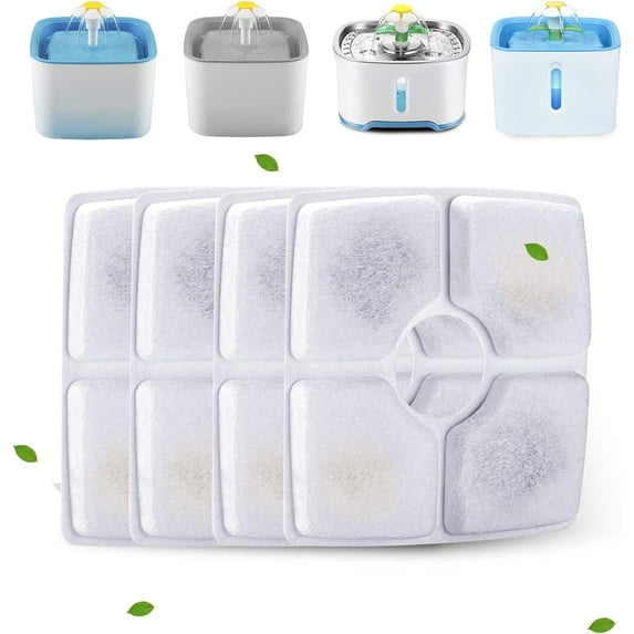 12 Pack Cat Water Fountain Filters, Cirfifth Cat Fountain Filter Replacement, for Square Cat Water Fountain Inside