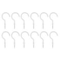 thumbnail image 1 of 12-Pack Ceiling Hooks - 1.25" Screw-In Plant Hangers (50lb Capacity), 1 of 6