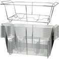 12 Pack Chafing Wire Rack Buffet Stand Chrome Frame For Events, Parties