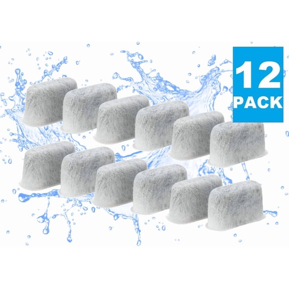 (12) Replacement Charcoal Water Filters For All Cuisinart Coffee Makers, Dcc-Rwf