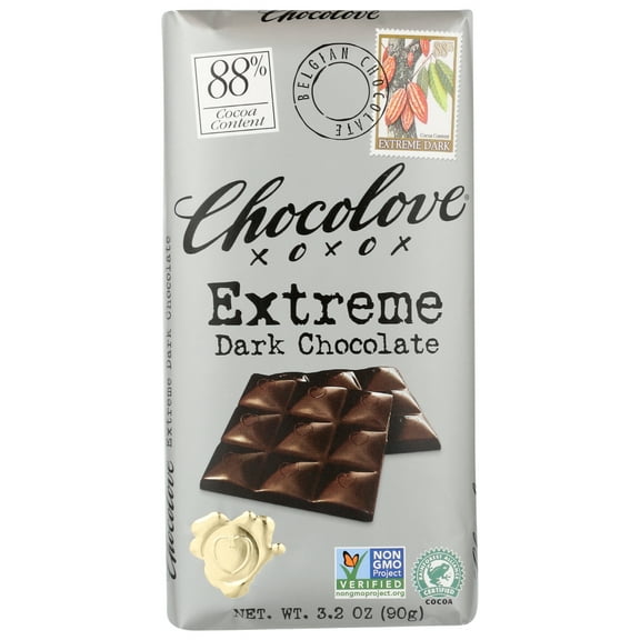 (12 Pack)Chocolove Extreme Dark Chocolate, 3.2 oz.