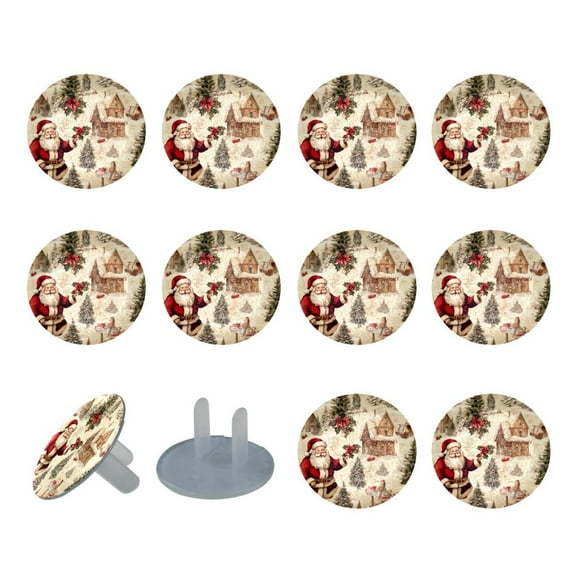 12 Pack Christmas Outlet Covers Baby Proofing Plug Covers