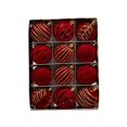 thumbnail image 1 of 12 Pack, Christmas Tree Ornaments Set Velvet Christmas Ornaments 2.5 Inch Burgundy Christmas Ornaments Flocked Christmas Balls for Indoor Christmas Decorations Holiday Hanging, 1 of 7