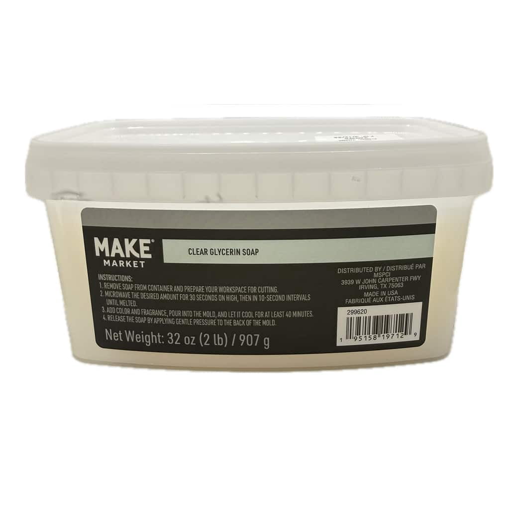 Make Market 2lb. Clear Glycerin Soap Base, 12 Pack
