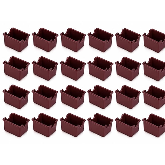 12 Pack Clear Hangable Plastic Storage Caddy, Sugar Packet Tea Bag Creamer Packet Organizer Bin for Countertop Coffee Station Pantry Storage