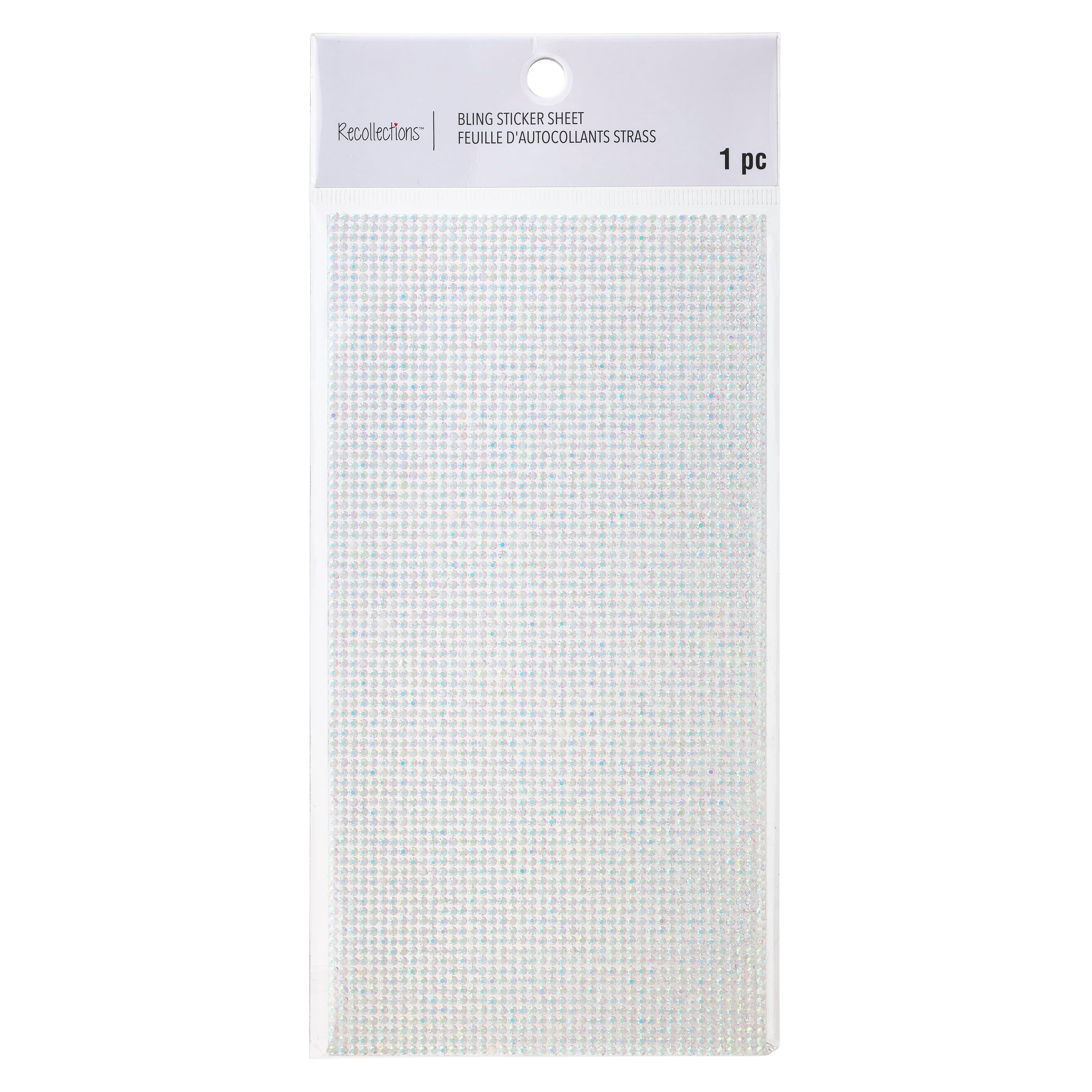 Recollections Clear Micro Iridescent Bling Sticker Sheet, 12 Pack ...