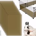 Siding Guard 12 Pack Clear Plastic Pet Cage Liner Edge Guard 11.8 x 8 Inch Scatter ...