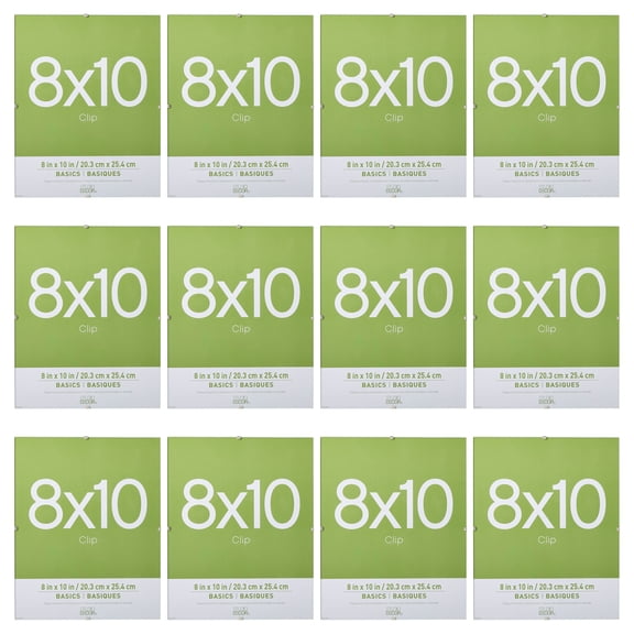 Studio Decor Clip 8" x 10" Frame, Basics, 12 Pack