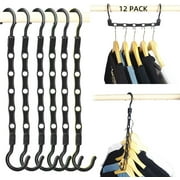 12-Pack-Closet-Organizers-and-Storage,Closet-Organizer-Hanger for Heavy Clothes,Sturdy Closet-Organization-and-Storage-Hangers-Space-Saving for Wardrobe,Dorm-Room-Essentials for College Students Girls