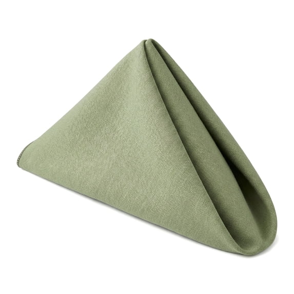 REGALWOVEN 12 Pack Cloth Napkins, Cotton Washable Table Dinner Napkins for Restaurant, Weddings, Events, and Parties Sage green 18x18inch