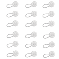 thumbnail image 1 of 12 Pack Collar Extenders Elastic Button Extender for Men Women, Neck Extenders for Shirt Pants Dress Trouser Favors, Clear, 1 of 13