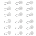 thumbnail image 1 of 12 Pack Collar Extenders Elastic Button Extender for Men Women, Neck Extenders for Shirt Pants Dress Trouser Favors, Clear, 1 of 13