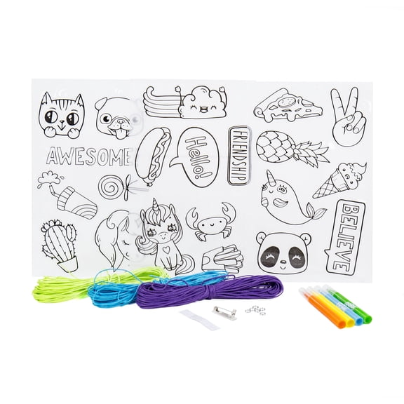 12 Pack: Color Zone Create Your Own Shrink Art Jewelry Kit