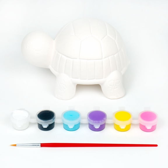 12 Pack: Color Zone Paint Your Own Turtle Kit