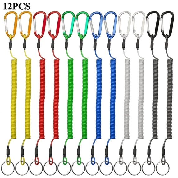 12 Pack Colorful Retractable Coile…