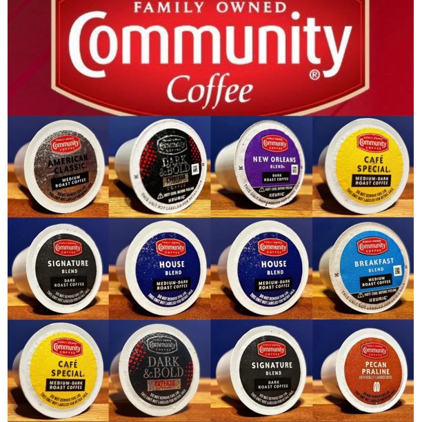 12Pack Community Coffee KCup Sample Pack, 9 Different Flavors and