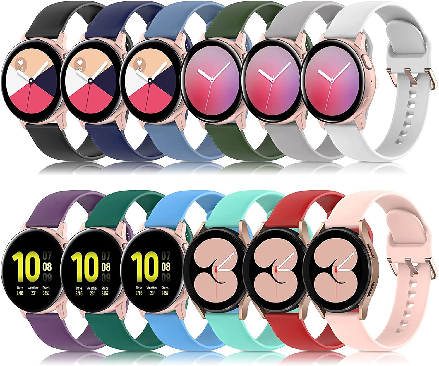 12 Pack Compatible with Samsung Active 2 Watch Bands 40mm 44mm