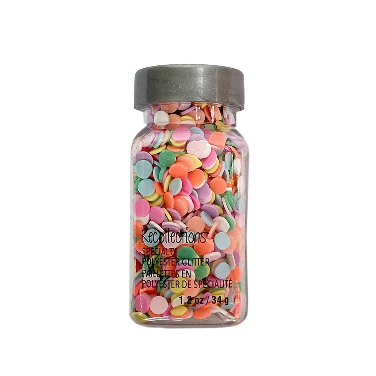 Recollections Confetti Specialty Polyester Glitter, 12 Pack