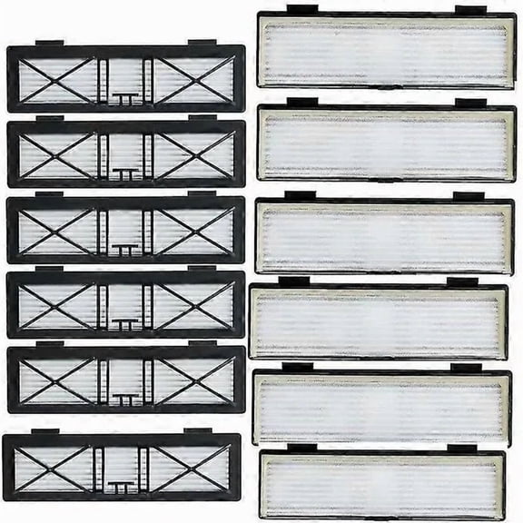 12 Pack Connected Filters for Neato Botvac, Neato Botvac, Connected Series D80 D5 D3 D85 D7 with Free Cleaning Brush