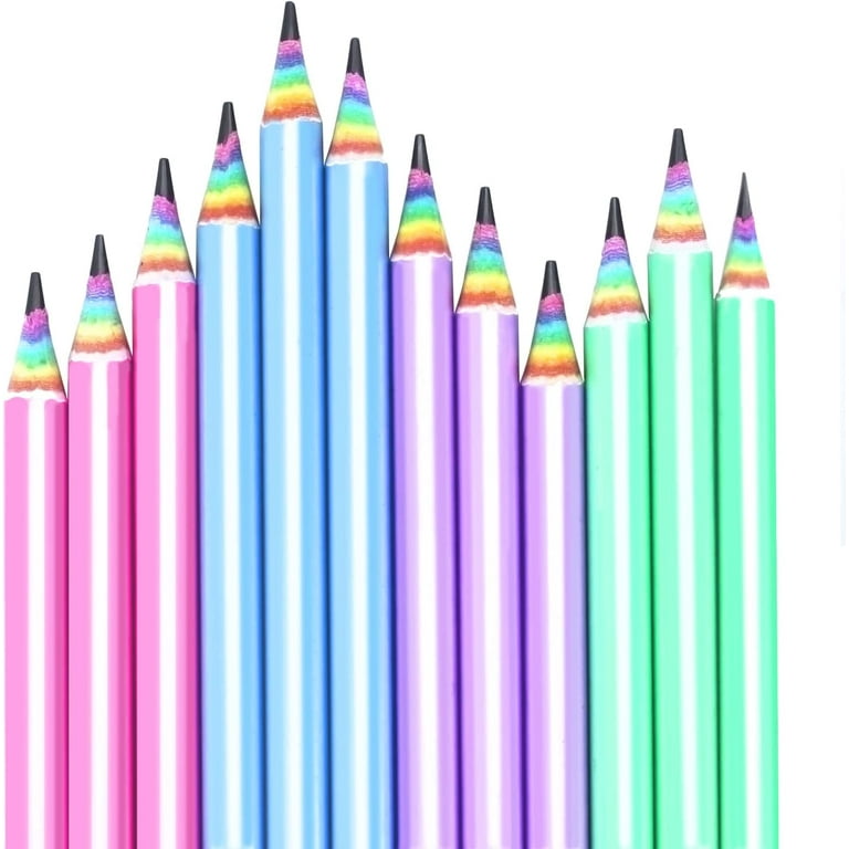 Rainbow Colored Pencil Cool Pencils For Kids Fancy Pencils For Kids Develop  Children's Imagination Solid Wood Multiple Color - AliExpress