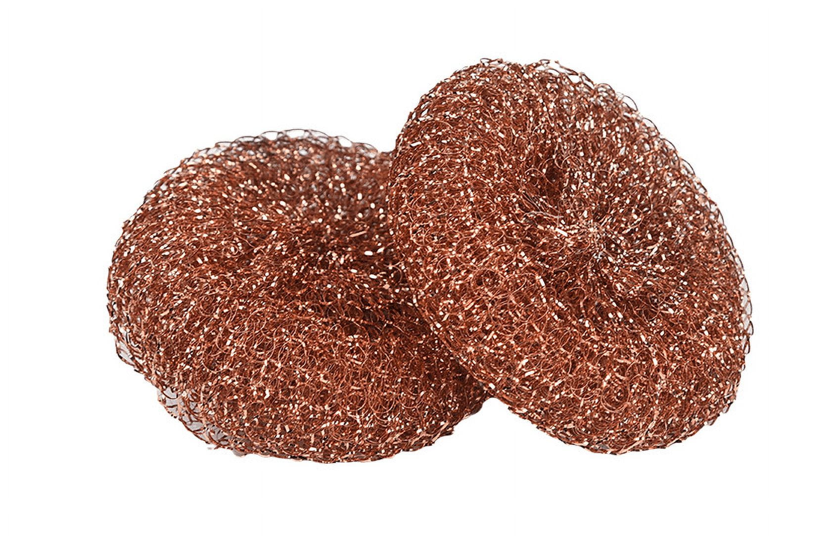 12 Pack Copper Coated Scourers Steel Wool Scrubber Pad Used for Dishes